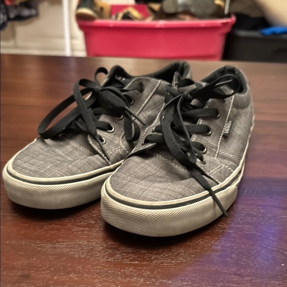 Vans heather gray sneakers size 9